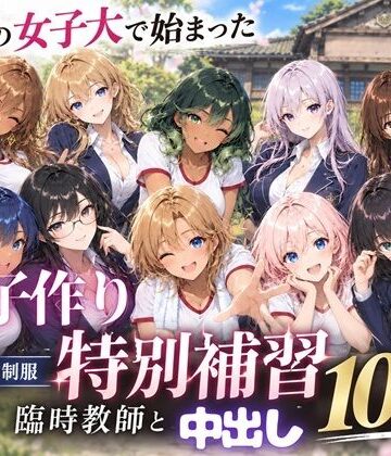 月見どらいばー【田舎の女子大で始まった子作り特別補習 〜臨時教師の濃厚中出し10連発〜】動画・アニメーション❤評価