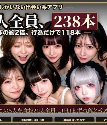 黒海ジュリア【【実写系Hゲーム】ヤリマンしかいない出会い系アプリ2 〜スワイプして即ホテル〜】辱め❤評価5.00